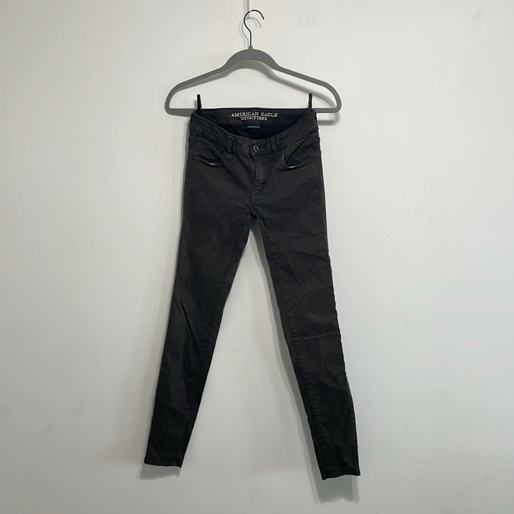 AE Olive Super Stretch Jeggings